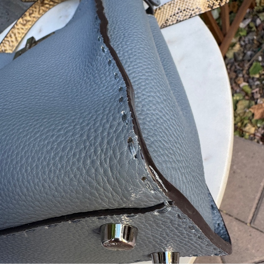 Fendi Cuoio Romano Selleria Leather Python Peekaboo Bag - Picture 12 of 16